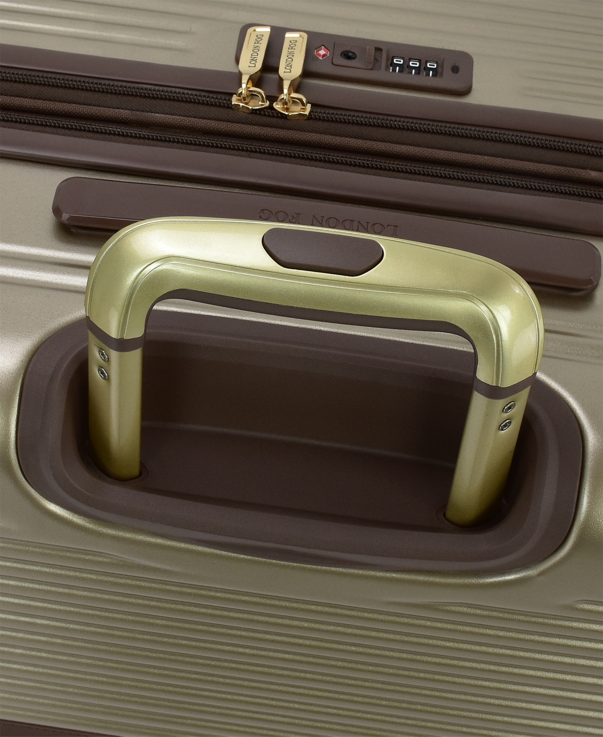 London Fog Brentwood Iv 20" Expandable Spinner Carry-on Hardside In Brown