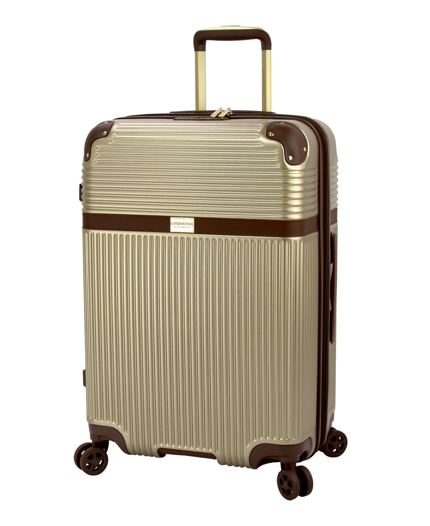 Чемоданы London Fog Brentwood IV 25" Expandable Spinner Hardside, цвет: Латте — фото 1