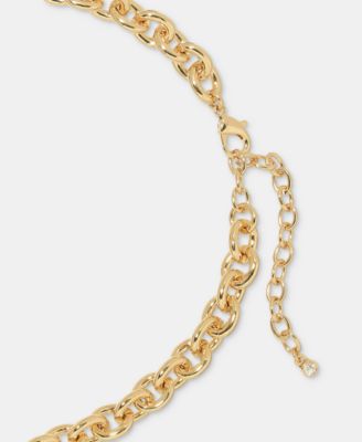 Pav&eacute; & Stone Heart Pendant Necklace, 18" + 3" extender, Macy's Exclusive