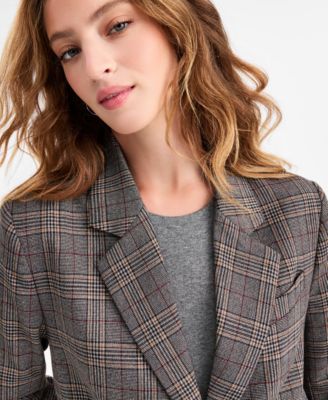 Women's Plaid Blazer, Macy's Exclusive
