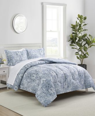Leah Damask 3-Pc. Comforter Sets