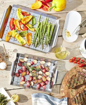 BBQ 2-Pc. Grill Topper and Basket Set