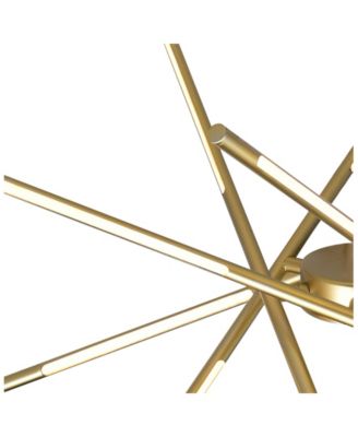 36.5" Metal Oskil LED Integrated Chandelier