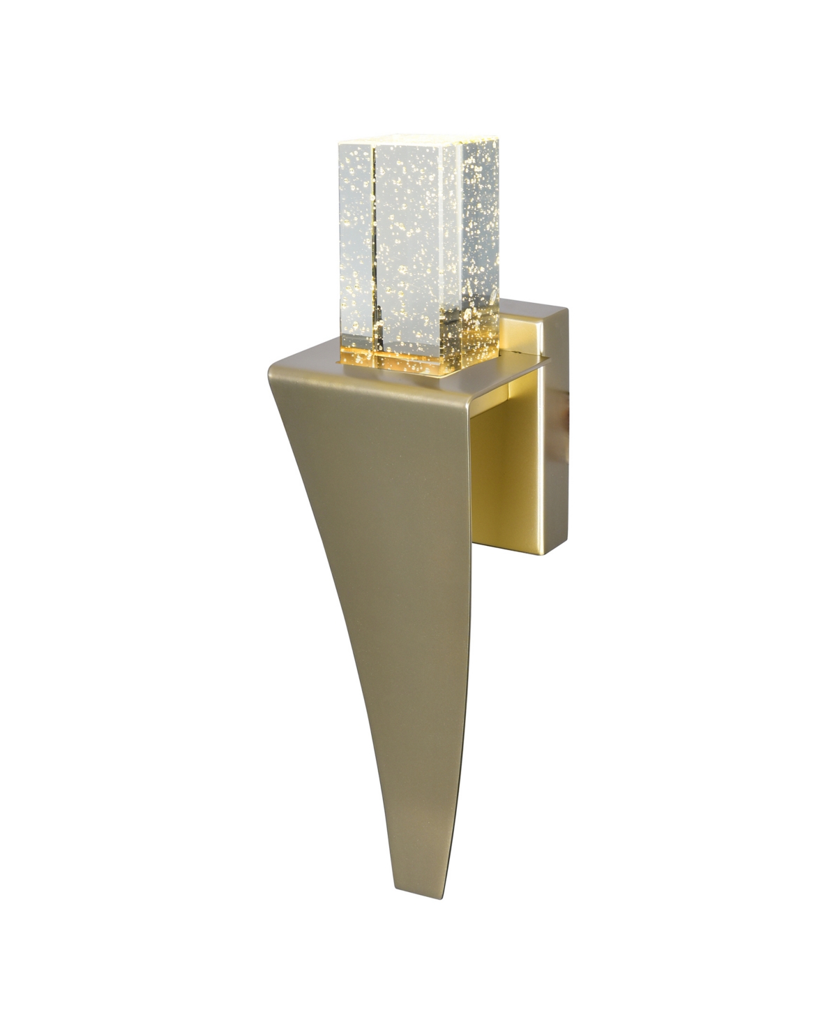 Cwi Lighting 16" Metal Catania Led Integrated Wall Light In Gold