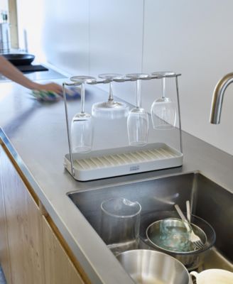 DrySmart Folding Wine Glass Drying Rack