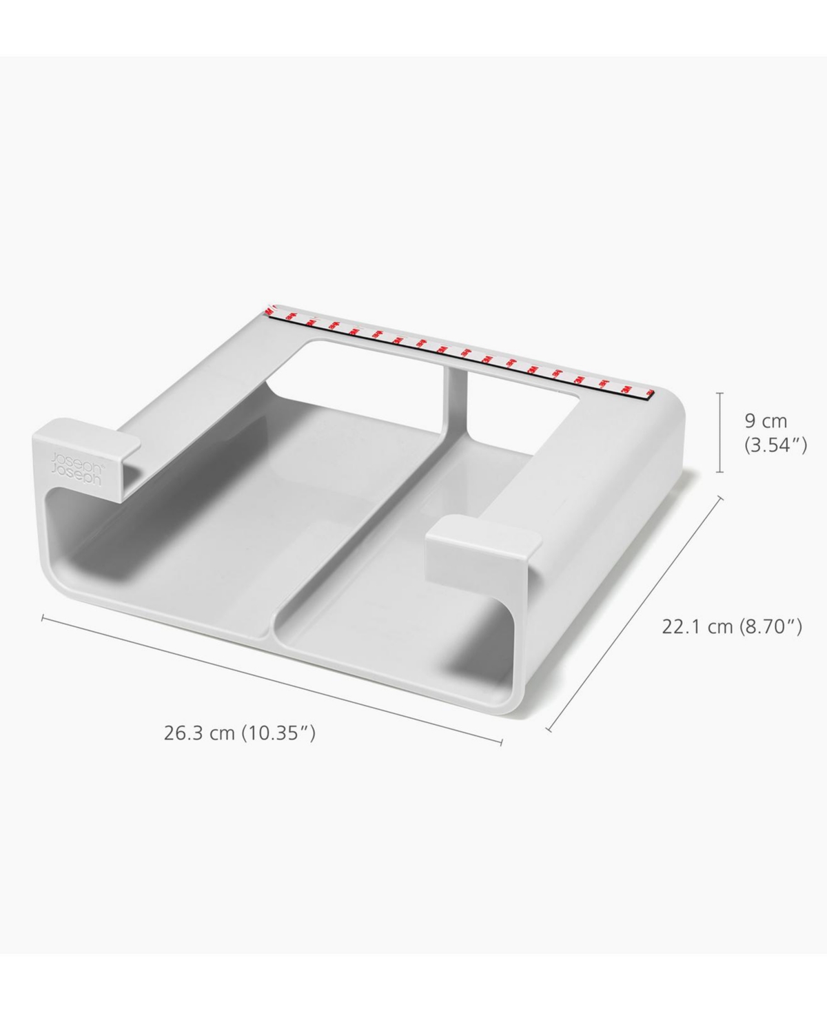 Joseph Joseph Cupboardstore Under-shelf Compact Film, Foil And Bag Organizer In White