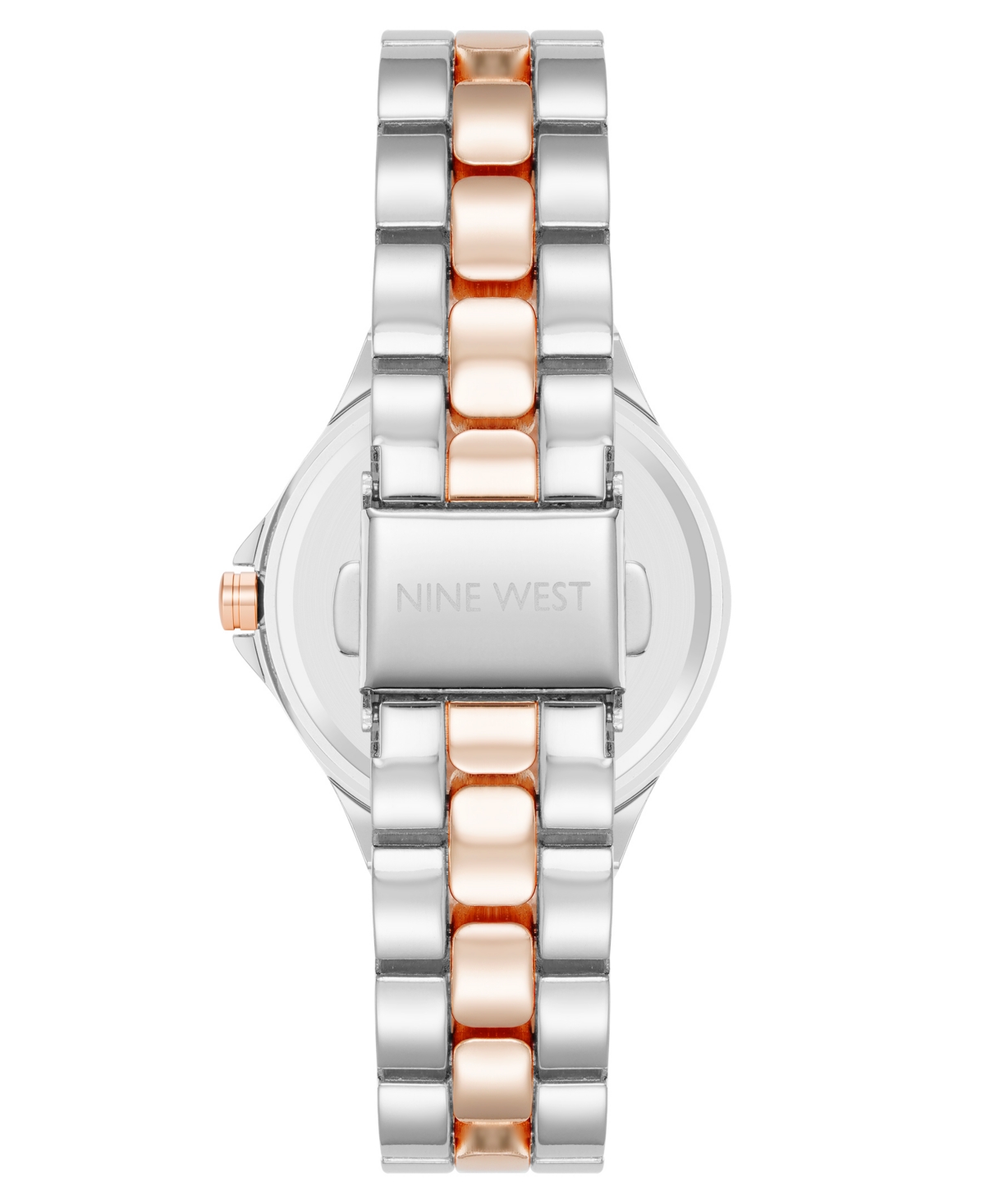 Anne Klein Women's Quartz Iconic Silver-tone And Rose Gold-tone Metal Alloy Watch, 35mm In Multi