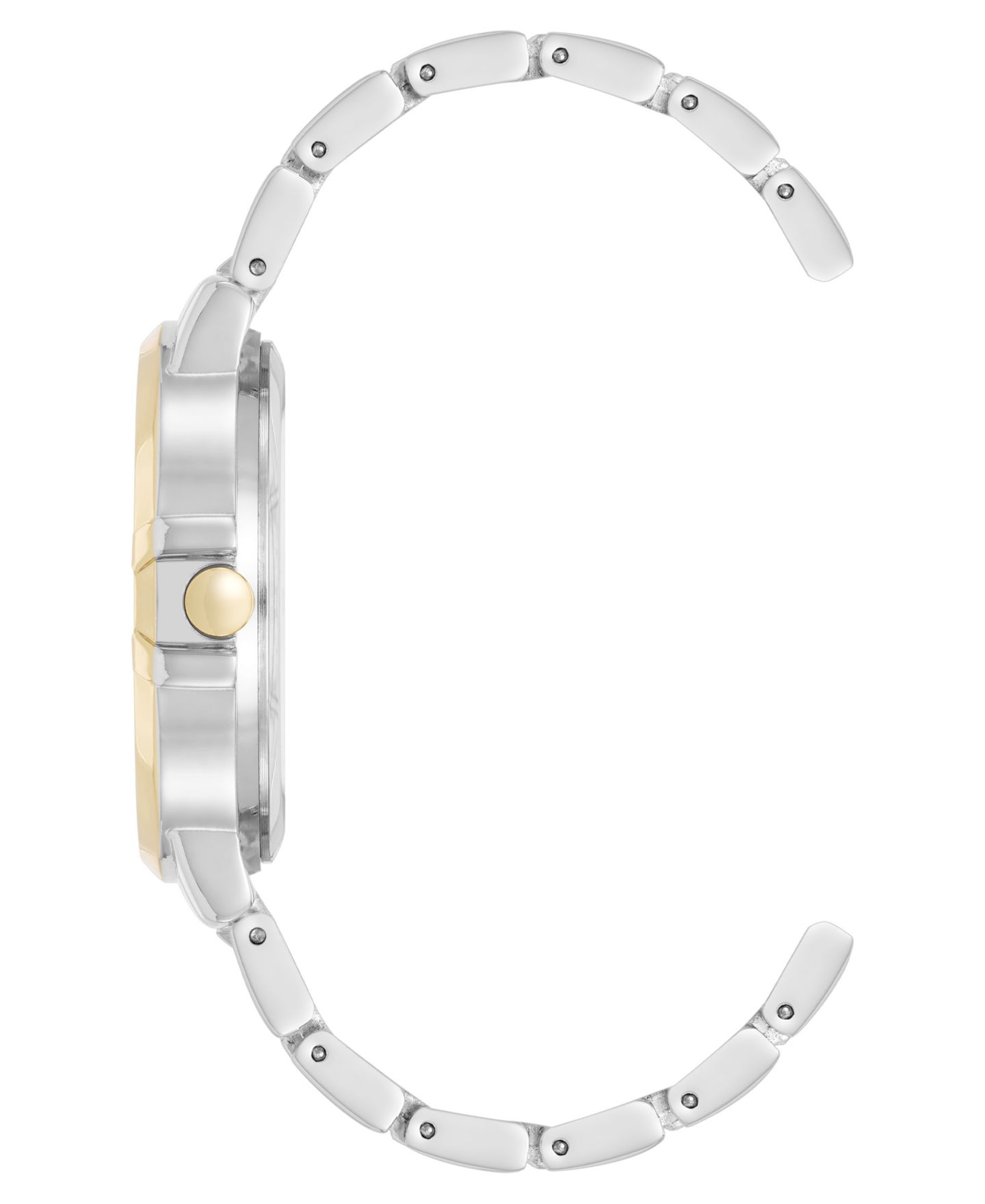 Женские часы Nine West Quartz Classic Silver-Tone and Gold-Tone Metal Alloy Watch, 35mm — фото 2