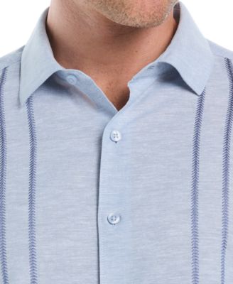 Men's Embroidered Long Sleeve Button Down Shirt