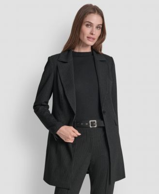 Women's Elizabeth Striped One Button Topper Jacket