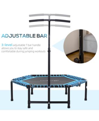48" Foldable Trampoline Outdoor Bungee Exercise Fitness Jumper,