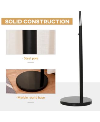 Arc Floor Lamp w/3 Hanging Drum Shape Lampshade, and Flexible Steel Pole