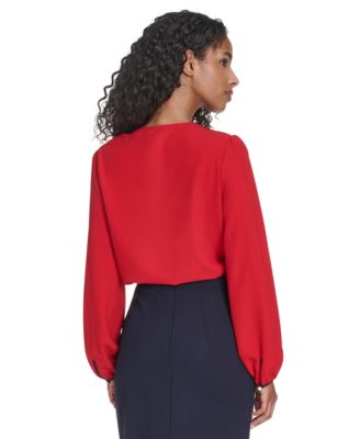 Women's Long Sleeve Side Tie Top