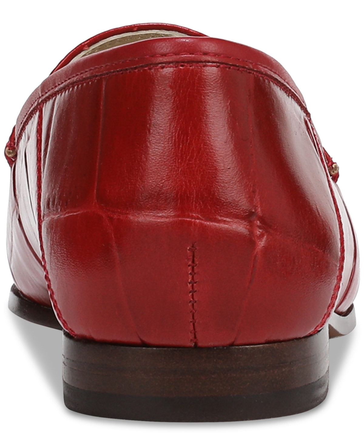 Sam Edelman Lucca Bit Loafer Deep Red Scarlet Leather In Red