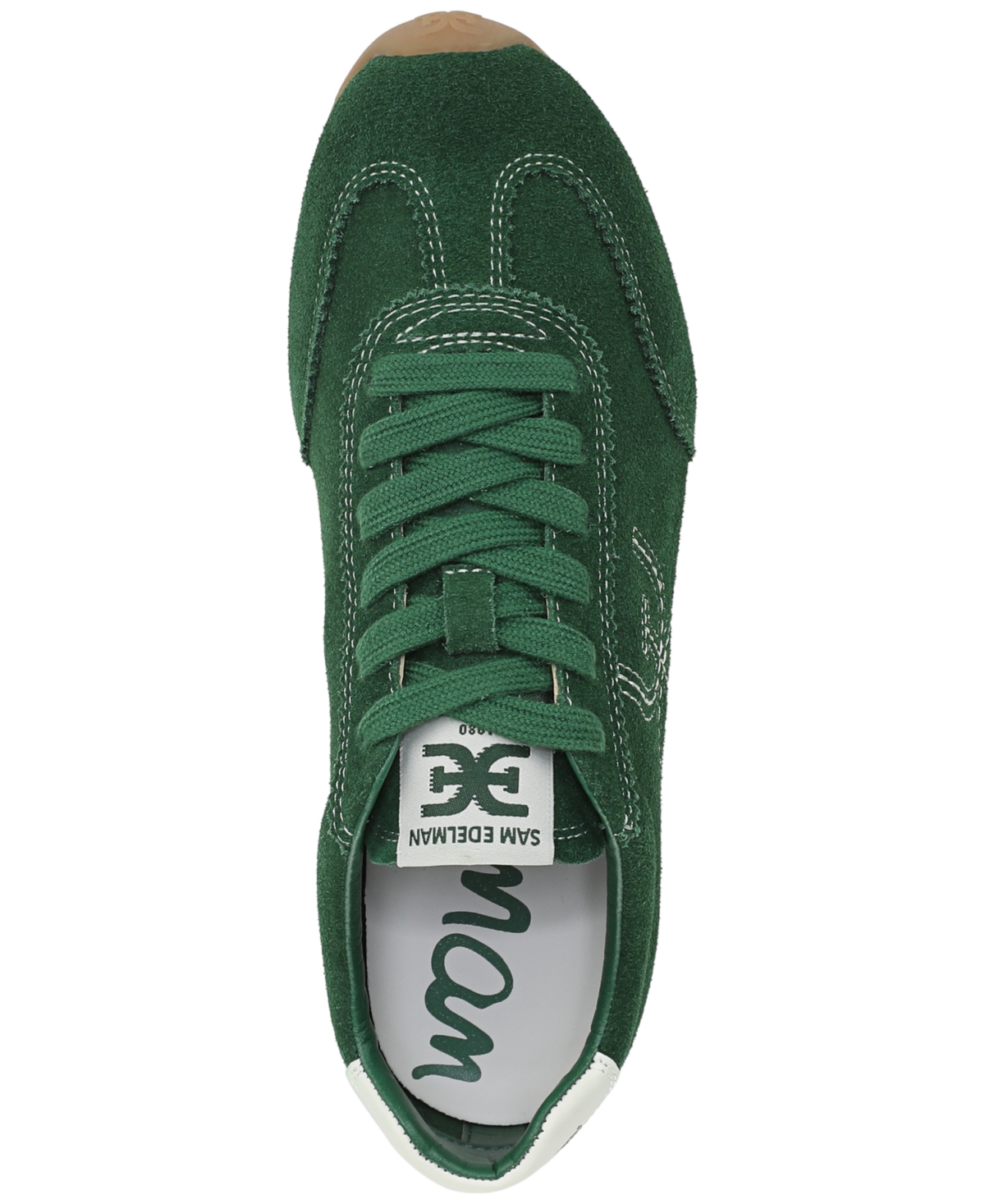 Sam Edelman Isella Sneaker Bright Pink Suede Pink In Green