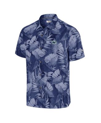 Men's Blue Penn State Nittany Lions Coast Nuevo Fronds Button-Up Shirt