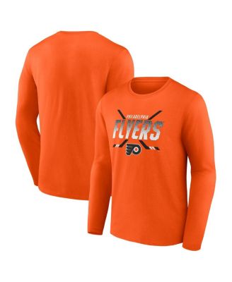 Fanatics - Men's Orange Philadelphia Flyers Covert Long Sleeve T-Shirt