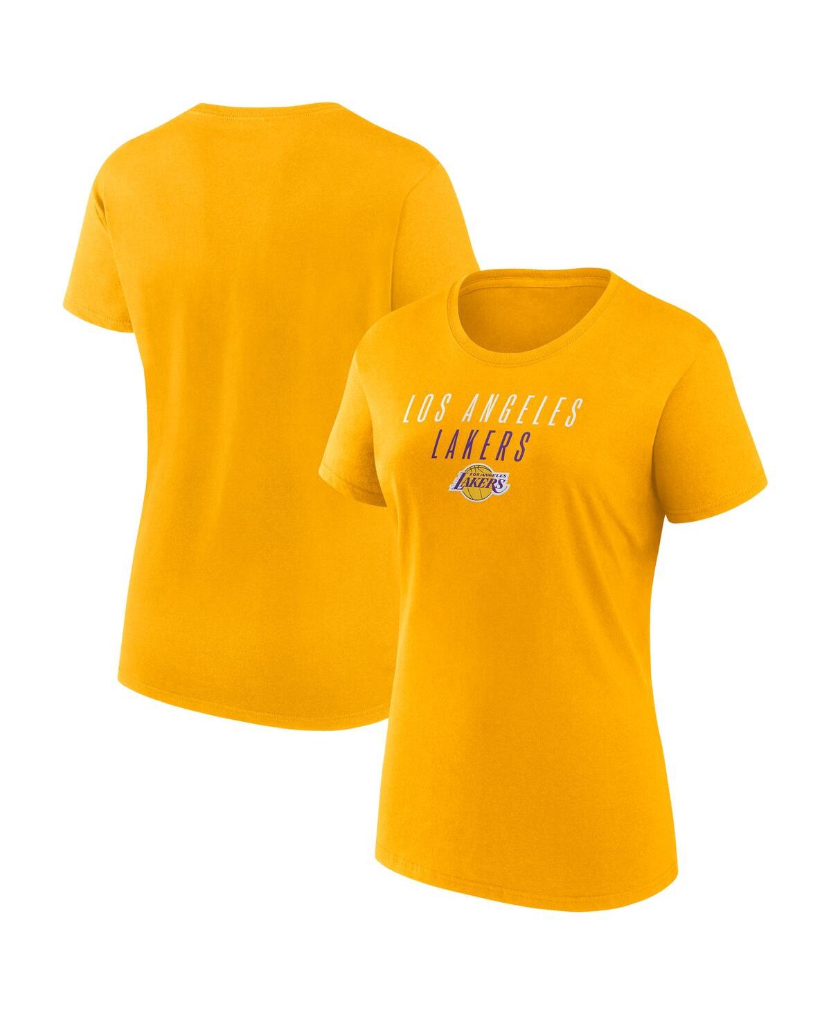 Women's Gold Los Angeles Lakers T-Shirt - Gold