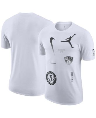 Jordan - Men's White Brooklyn Nets Courtside Statement Edition Max90 T-Shirt