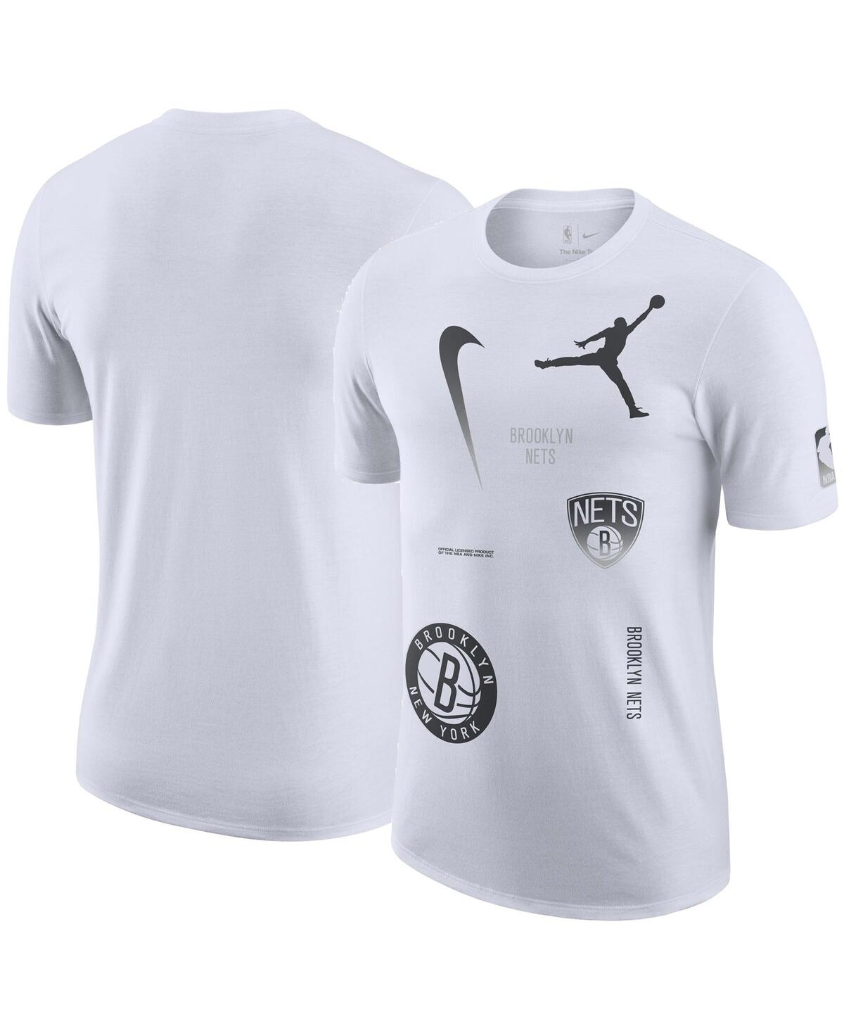 Men's White Brooklyn Nets Courtside Statement Edition Max90 T-Shirt - White