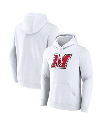 Fanatics - Men's White Marist Red Foxes Primary Logo Pullover Hoodie