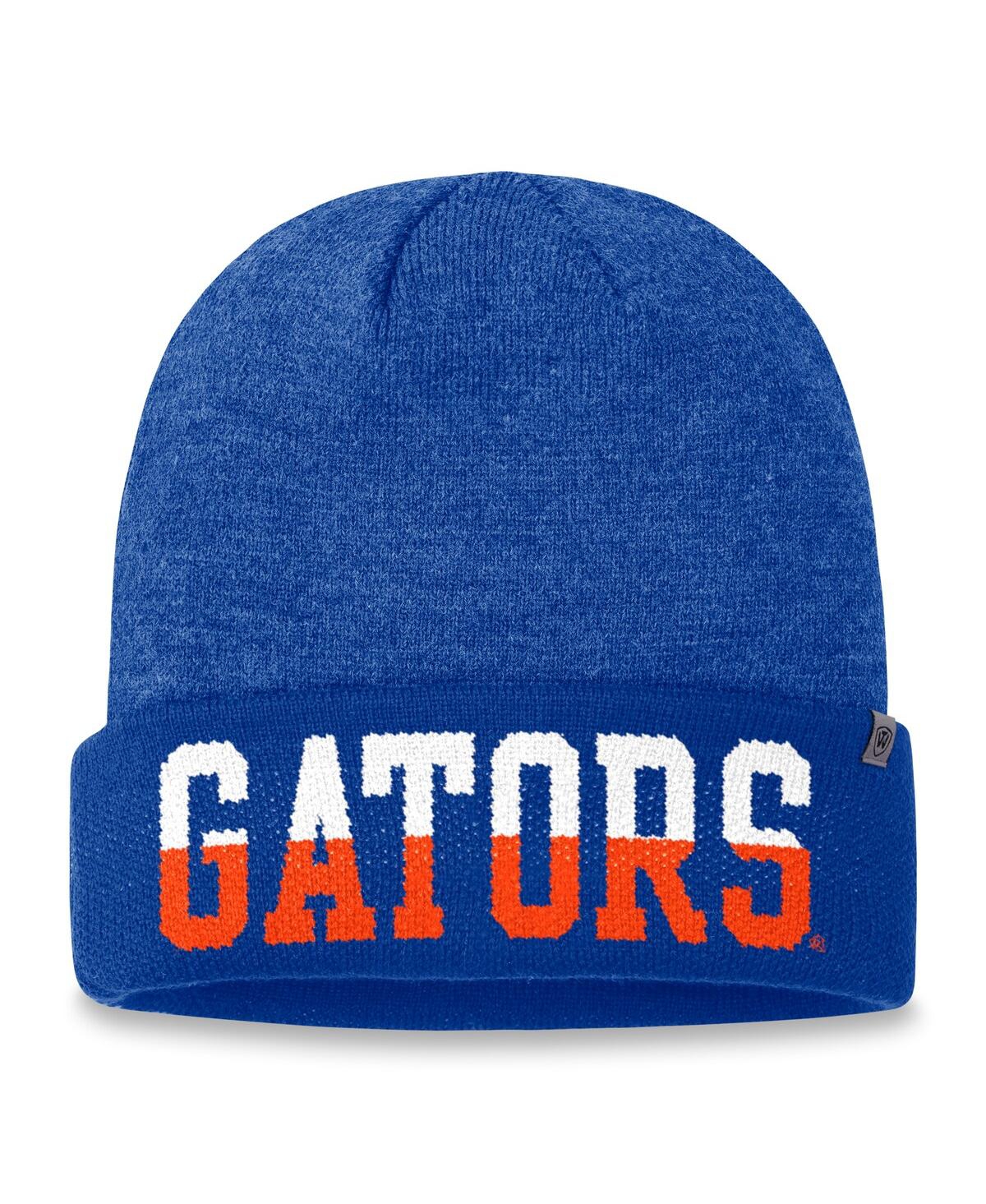 Top Of The World Men's Royal Florida Gators Logo Cuffed Knit Hat In Blue