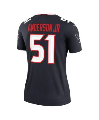 Women's Will Anderson Jr. Navy Houston Texans Legend Player Performance Top