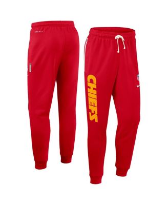 Men's Red Kansas City Chiefs Sideline Ground Game Performance Taper Pants
