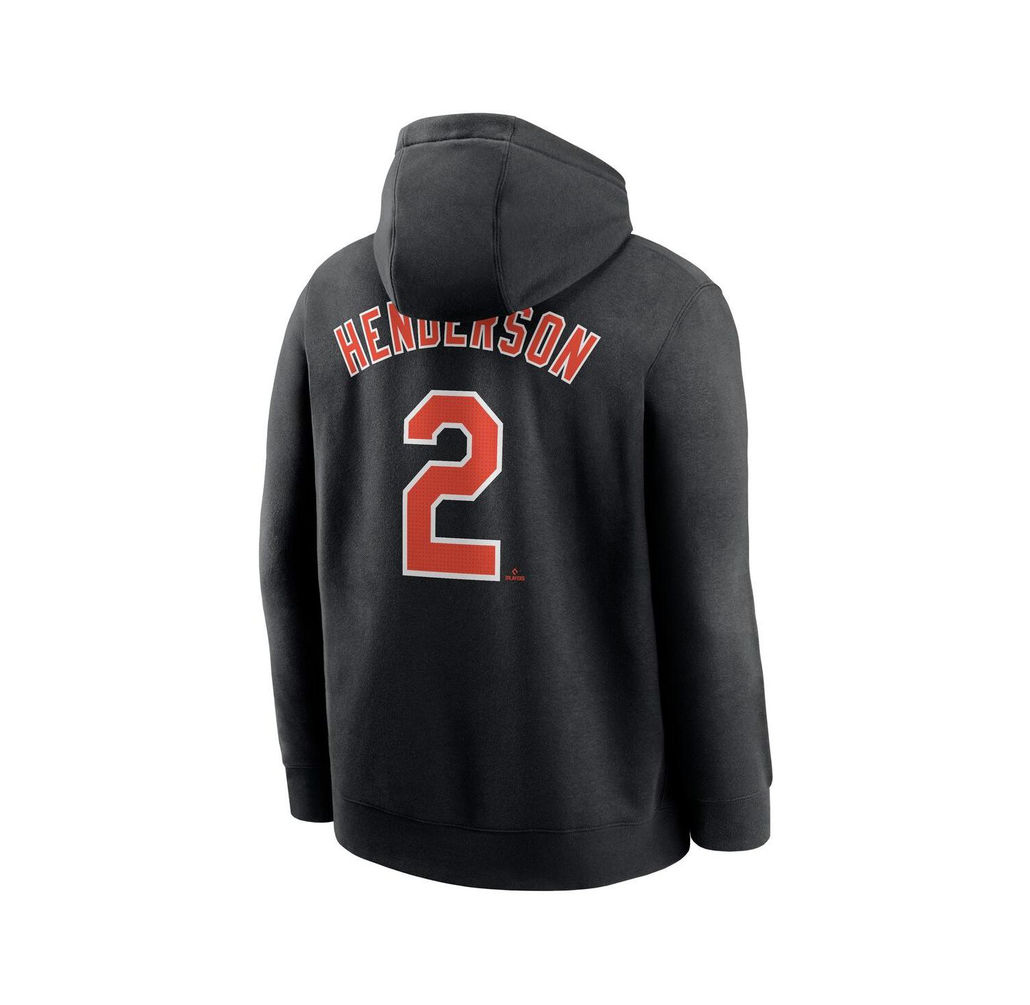 Men's Gunnar Henderson Black Baltimore Orioles Player Name & Number Club Fleece Pullover Hoodie