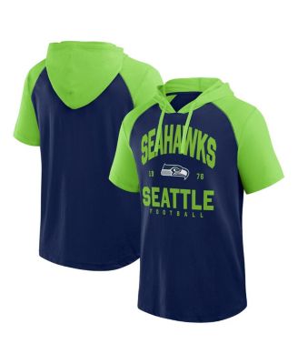 Logo Athletic - Men's College Navy Seattle Seahawks Prime Hoodie T-Shirt