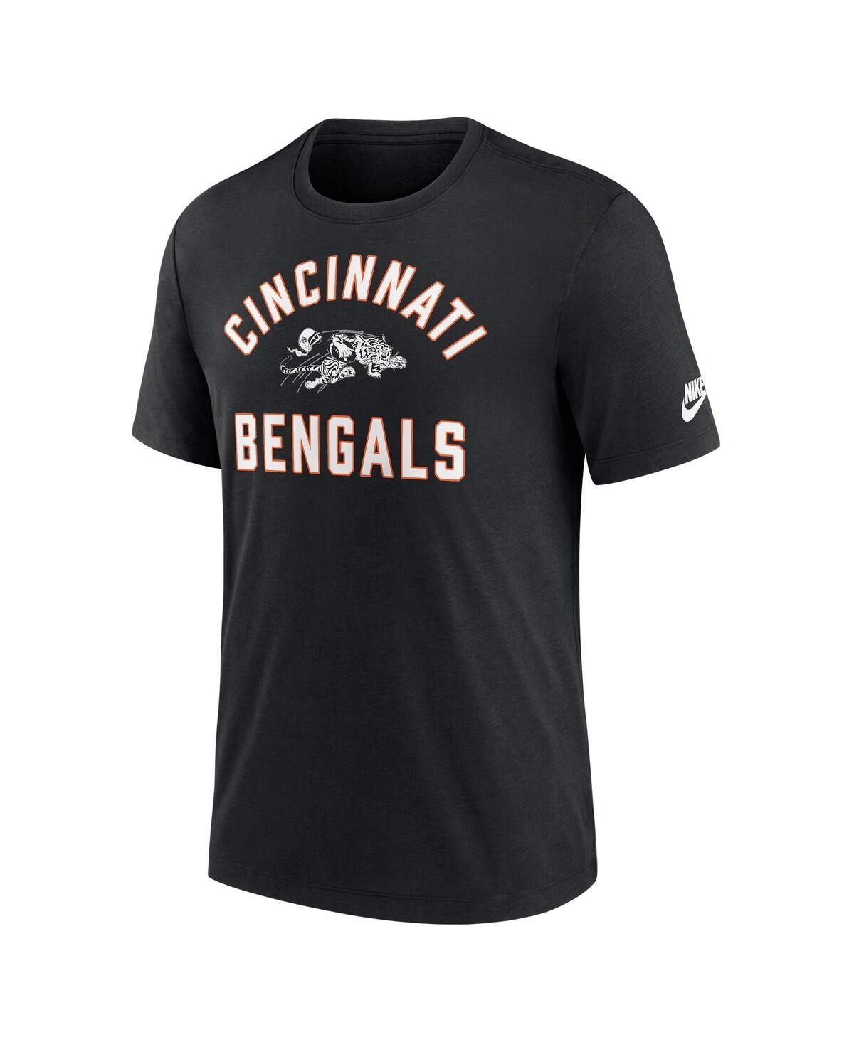 Nike Black Cincinnati Bengals Favorable Timeline Tri-blend T-shirt In Black