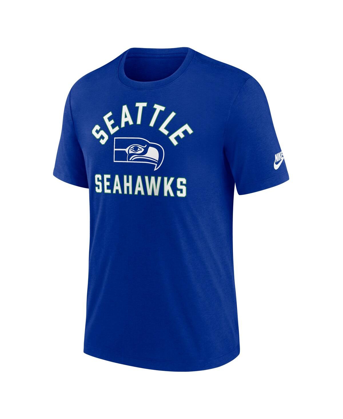 Nike Royal Seattle Seahawks Favorable Timeline Tri-blend T-shirt In Blue
