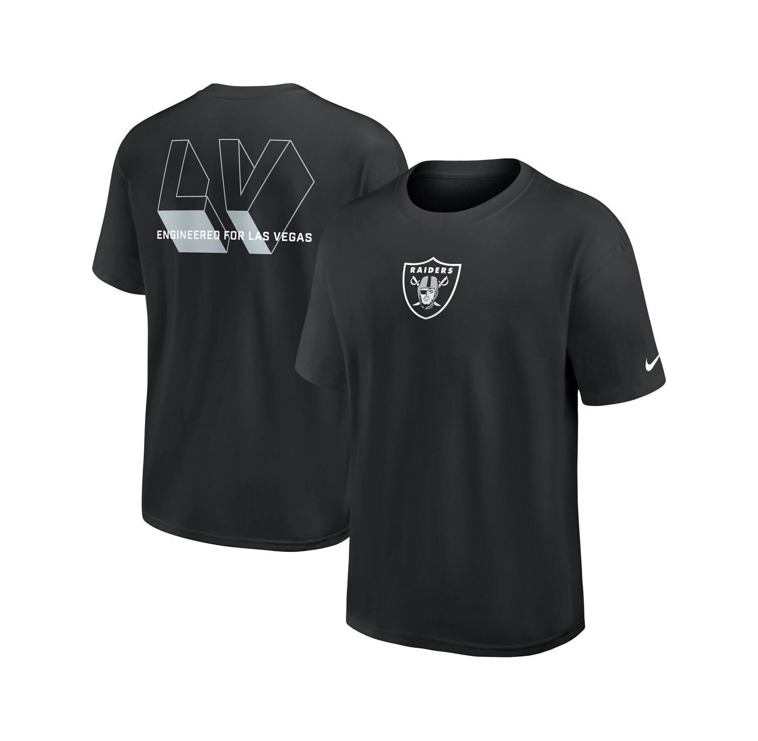 Men's Black Las Vegas Raiders Dominate the Game Essential Max90 T-Shirt