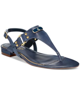 ralph lauren t strap sandals