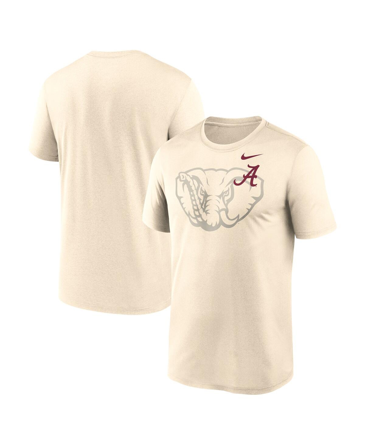 Men's Natural Alabama Crimson Tide Campus Shadow Legend Performance T-Shirt - Natural