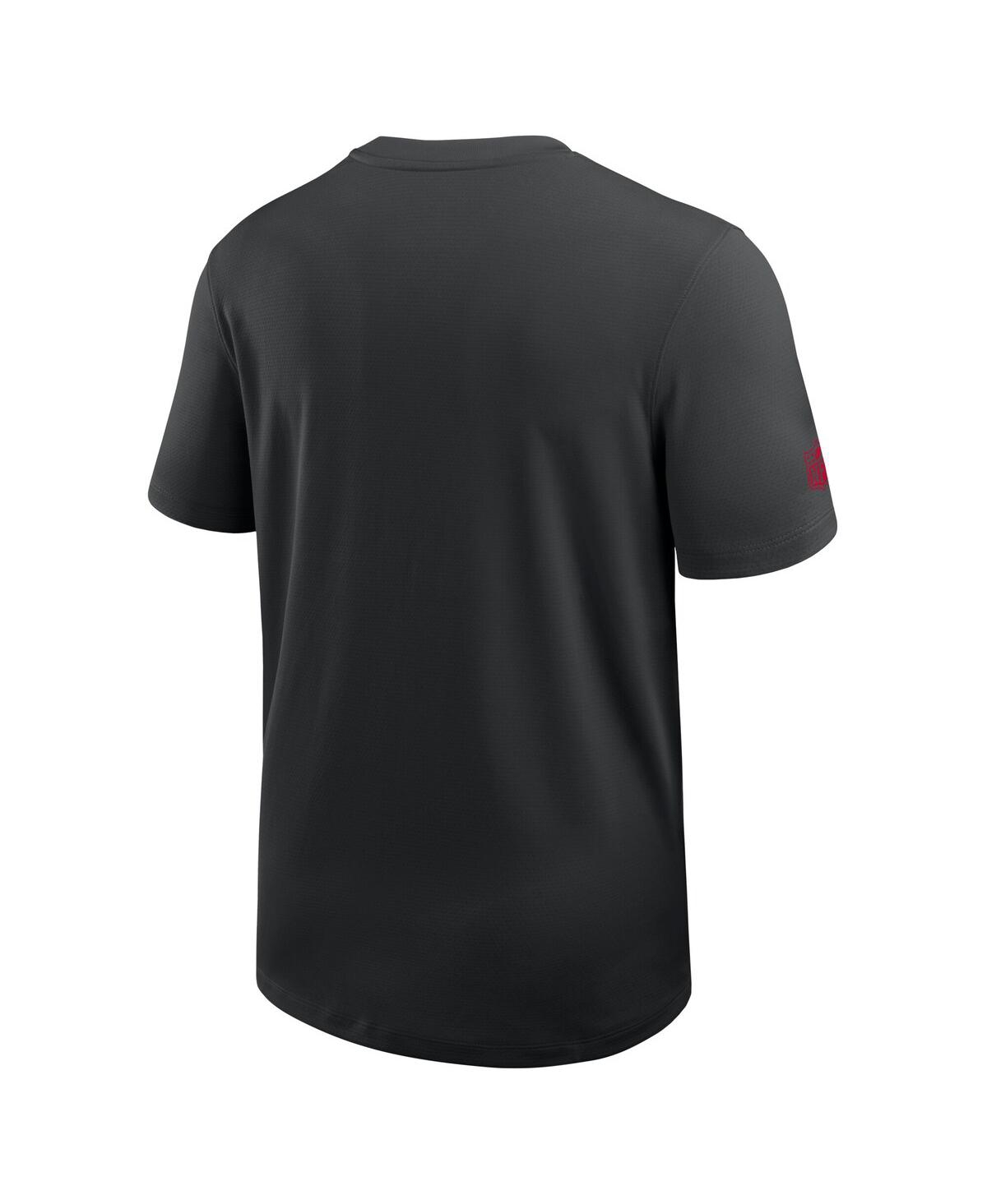 Nike Black Atlanta Falcons Sideline Uv Performance Coach Shirt In Black