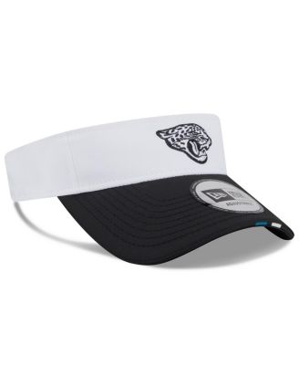 Men's White/Black Jacksonville Jaguars 2025 NFL Training Camp Adjustable Visor Hat