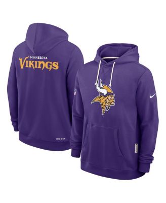 Men's Purple Minnesota Vikings Sideline Initial Home Performance Pullover Hoodie