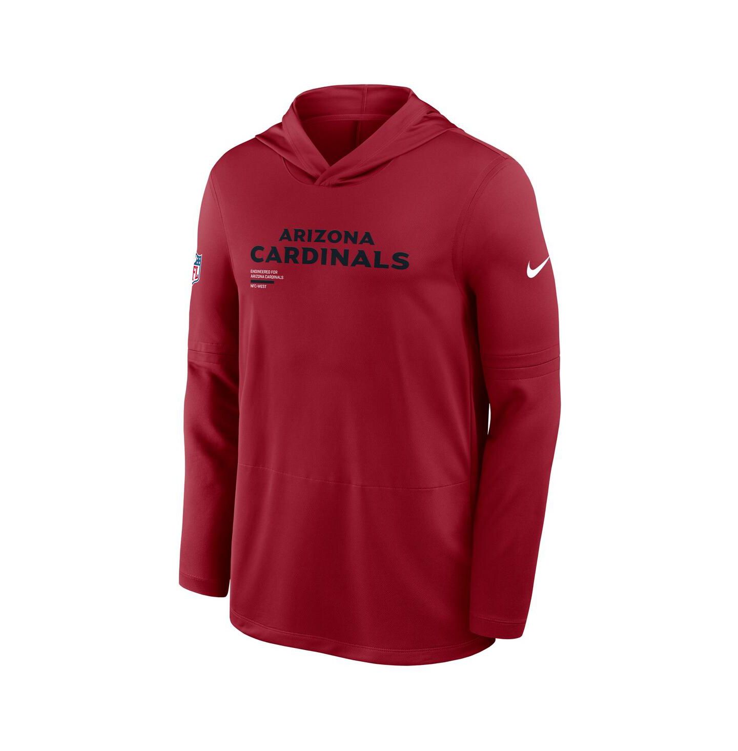 Мужское худи Nike Cardinal Arizona Cardinals Sideline Pure Fury Performance Long Sleeve T-Shirt — фото 4