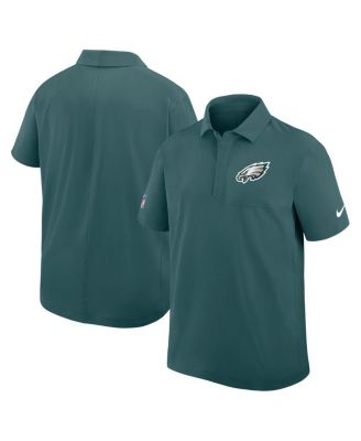 Nike - Men's Midnight Green Philadelphia Eagles Sideline City Pride Woven Performance Polo Shirt