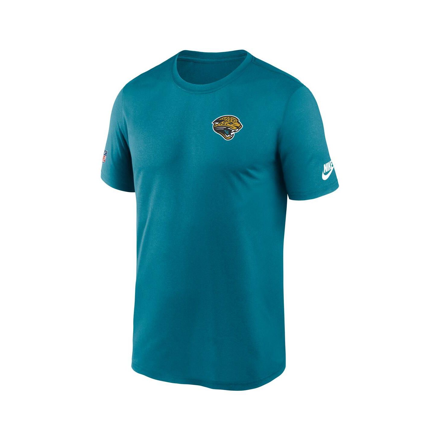 Мужские футболки Nike Teal Jacksonville Jaguars Sideline Alt Pack Small Logo Legend Performance — фото 2