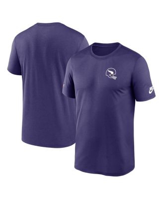 Nike - Men's Purple Minnesota Vikings Sideline Alt Pack Small Logo Legend Performance T-Shirt