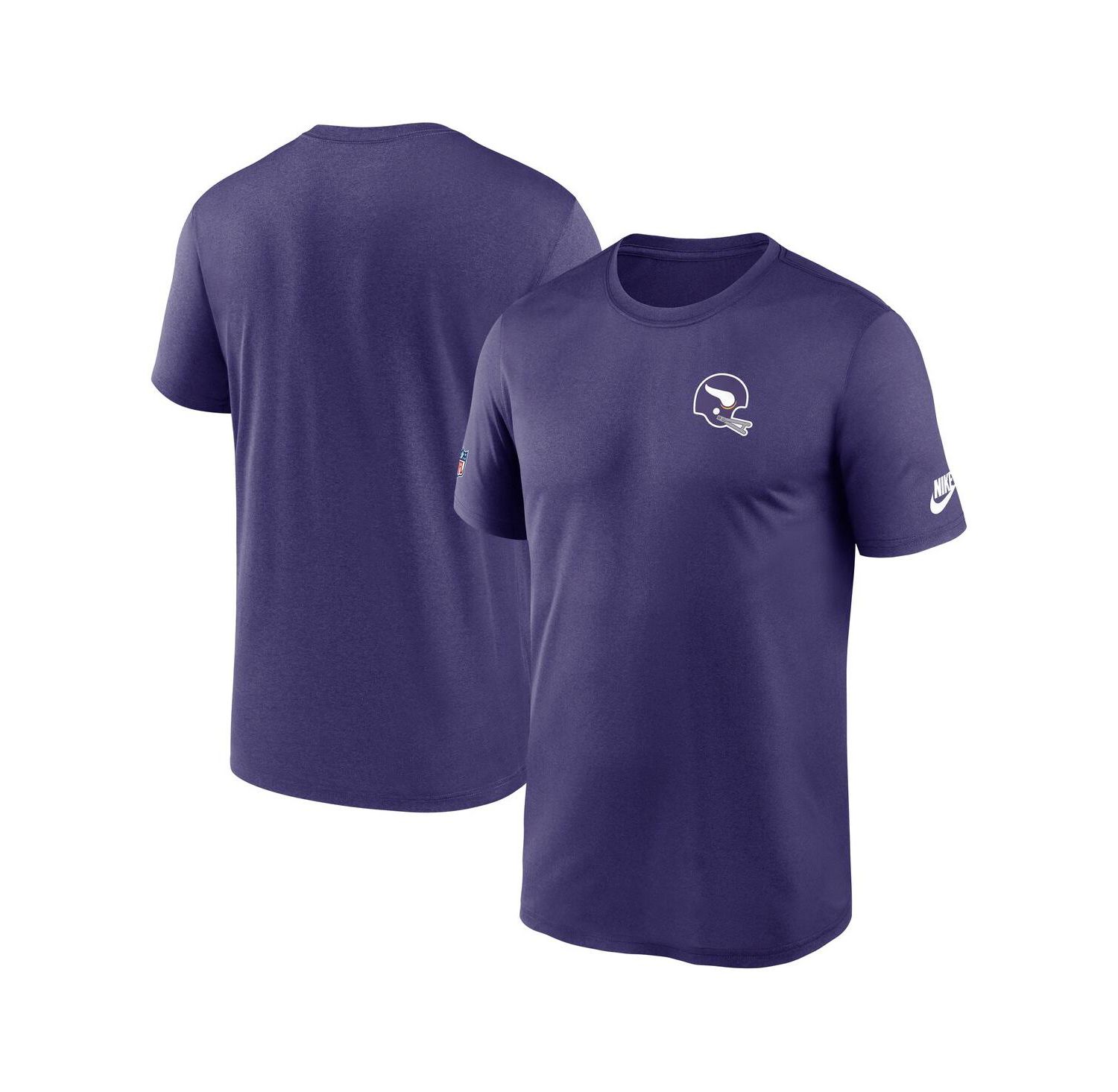 Men's Purple Minnesota Vikings Sideline Alt Pack Small Logo Legend Performance T-Shirt