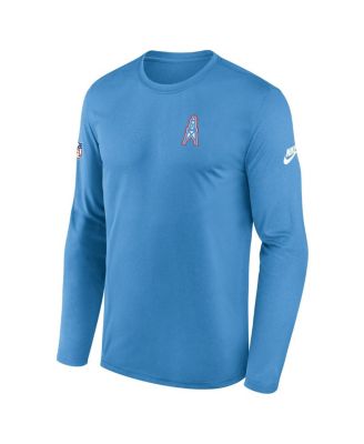 Men's Navy Tennessee Titans Legend Small Logo Performance Long Sleeve T-Shirt