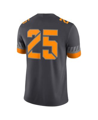 Men's 25 Anthracite Tennessee Volunteers Game Jersey