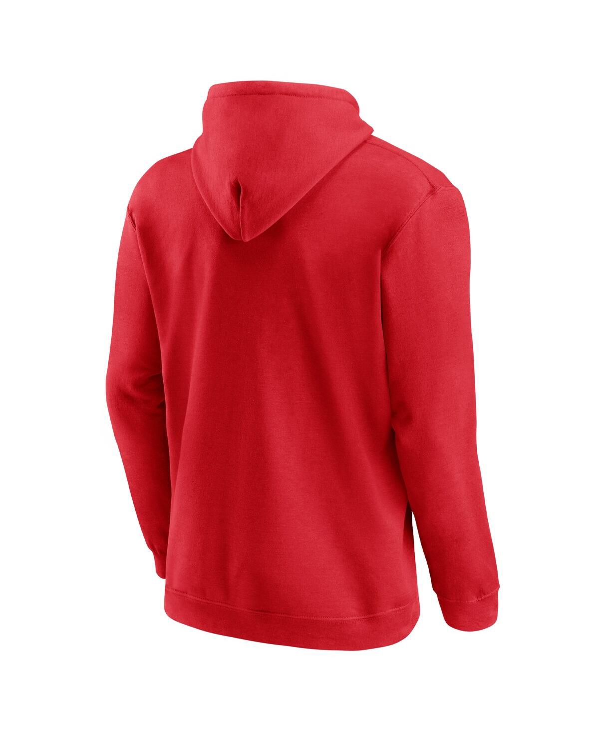 Fanatics Men's Red Washington Capitals 2025 Stanley Cup Playoffs Breakout Fleece Pullover Hoodie In Red