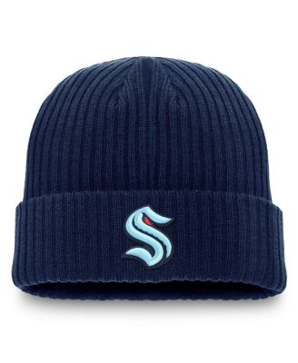 Fanatics - Men's Deep Sea Blue Seattle Kraken Component Cuffed Knit Hat