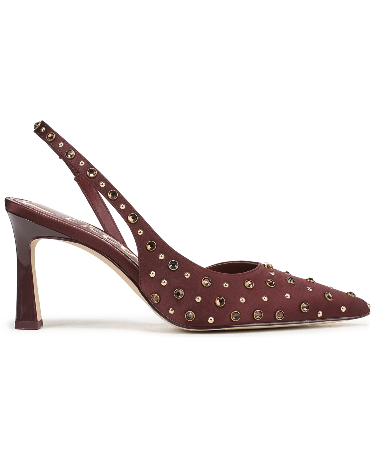 Circus Ny By Sam Edelman Tallie Pointed Toe Slingback Pump In Burgundy