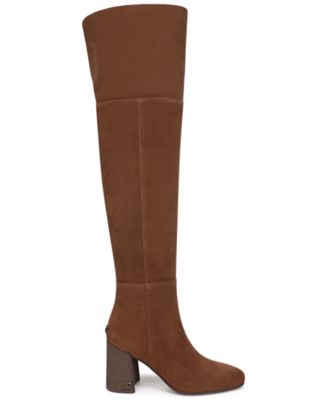 Women's Brigid Wide-Calf Over-the-Knee Block-Heel Boots