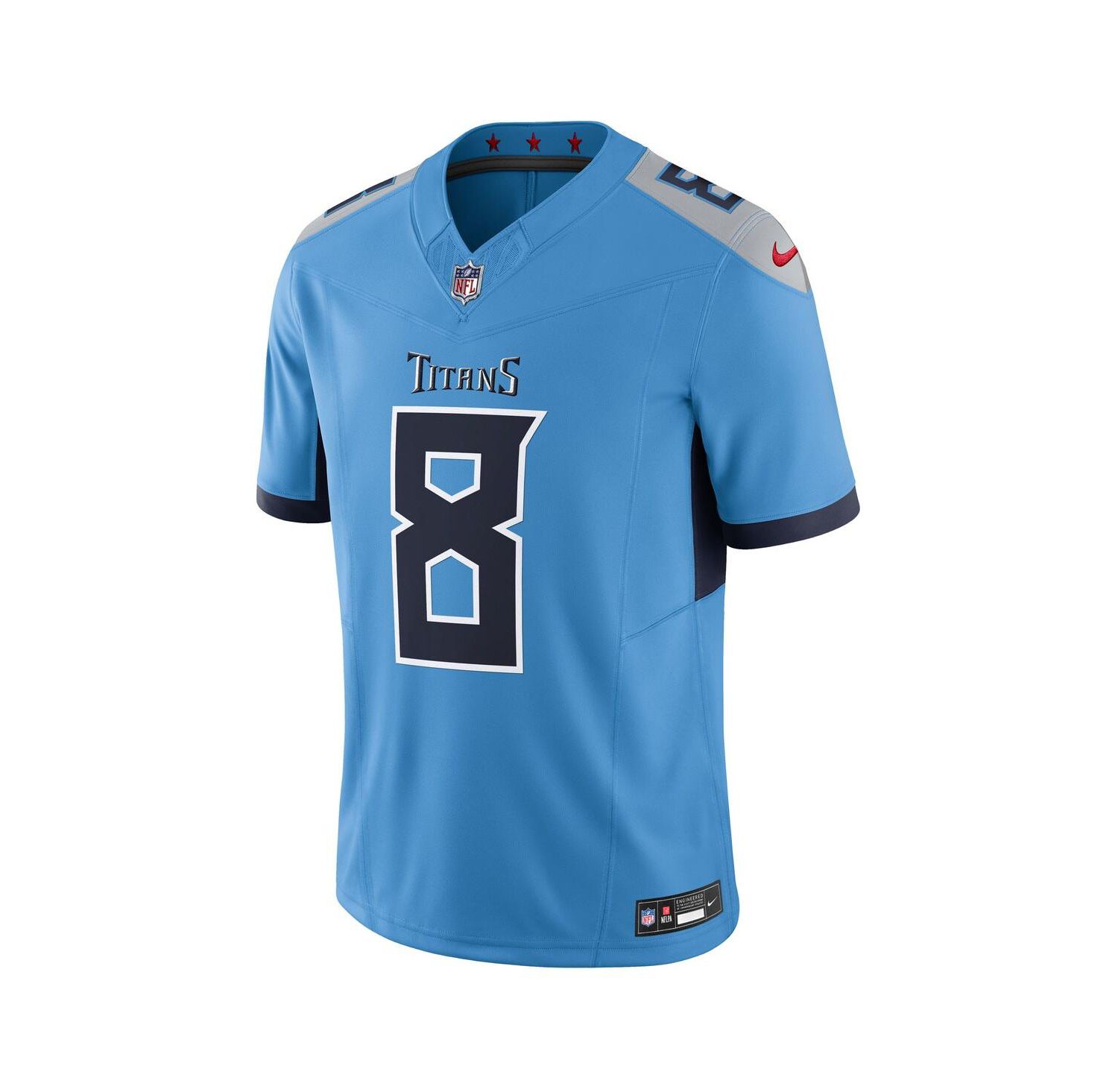 Men's Will Levis Light Blue Tennessee Titans Alternate Vapor F.U.S.E. Limited Jersey